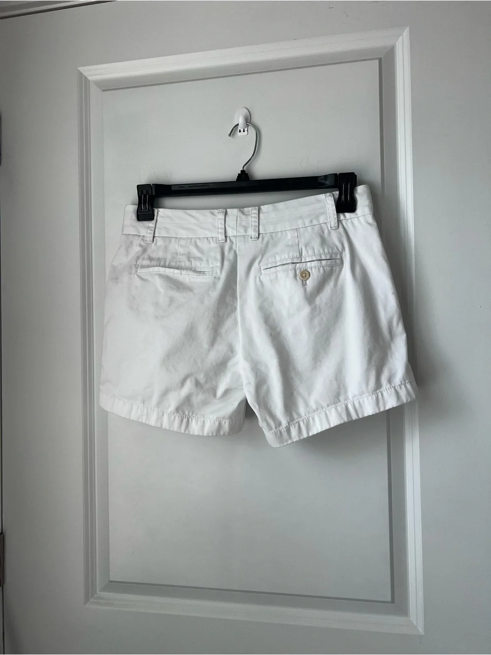 J. Crew White Cotton Tailored Shorts